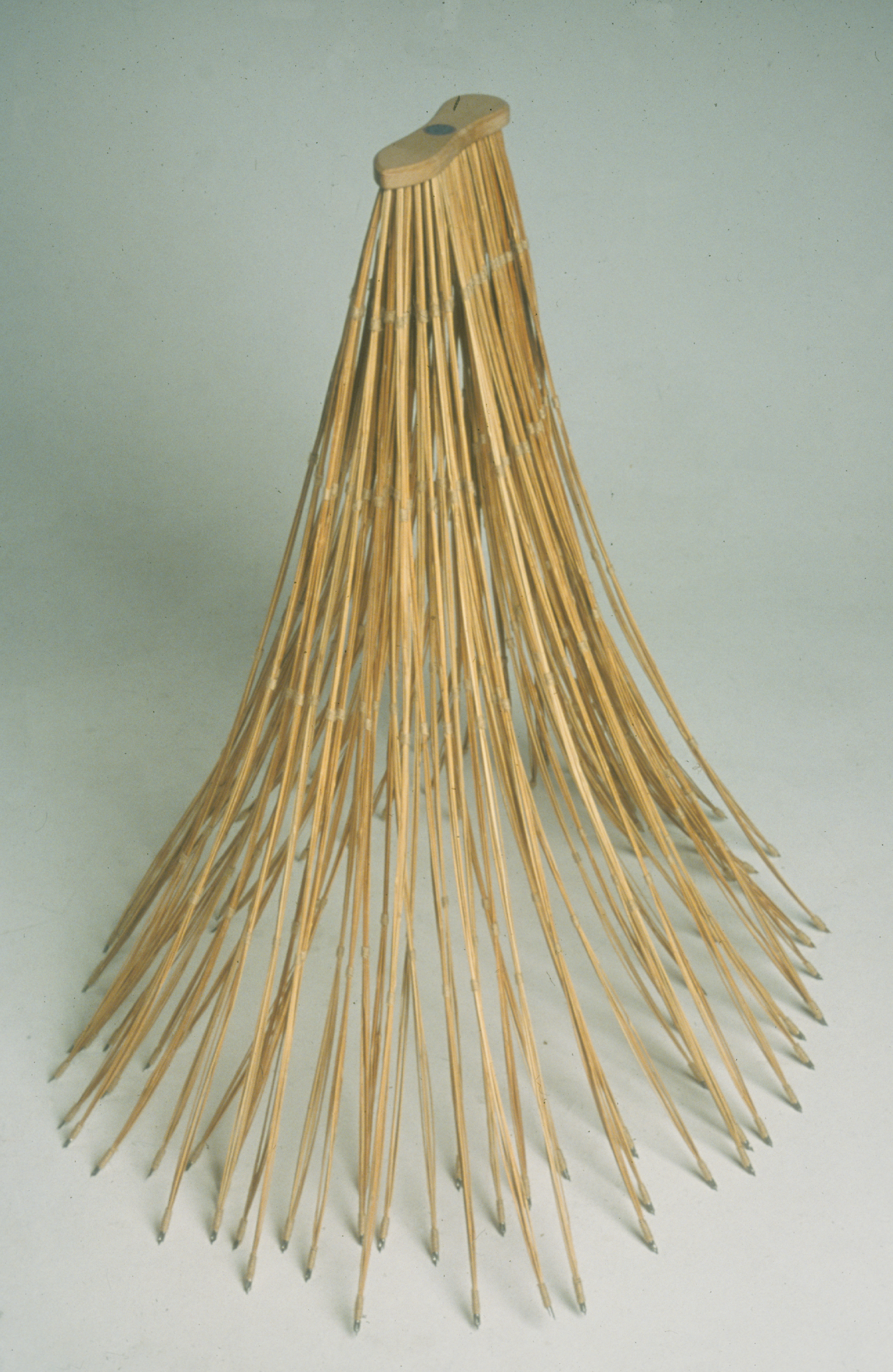 'British Maid' - a broom constructed with pen nibs by artist Emma Churchill