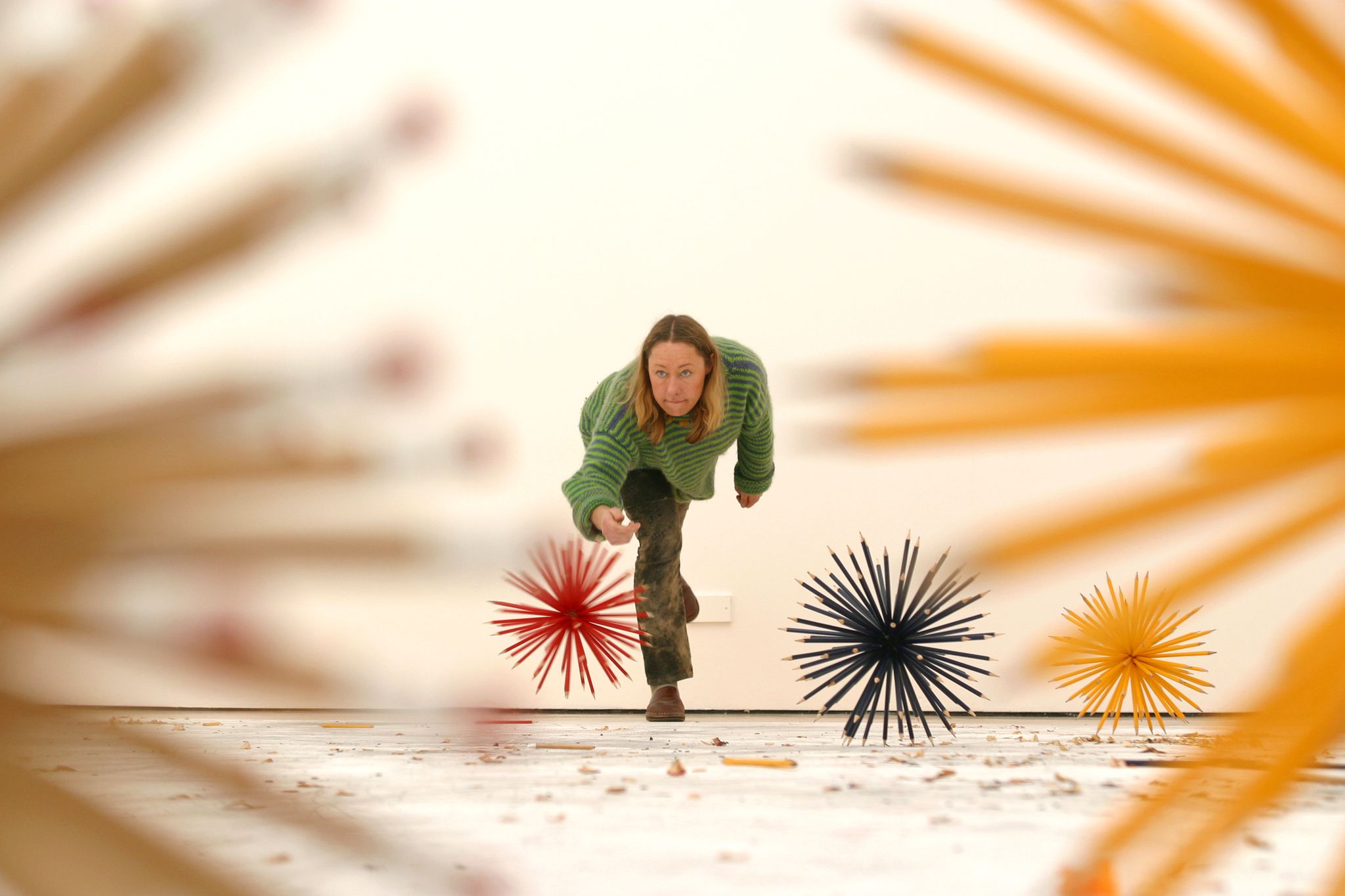 Artist, Emma Churchill bowling