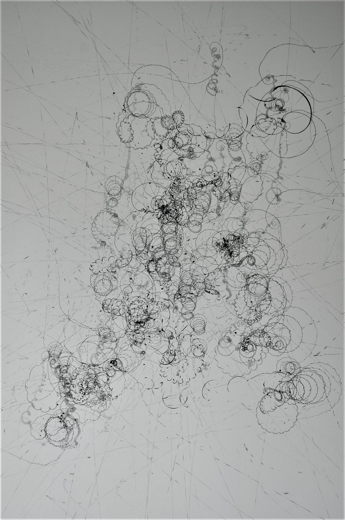 drawing made with spinning tops by Emma Churchill