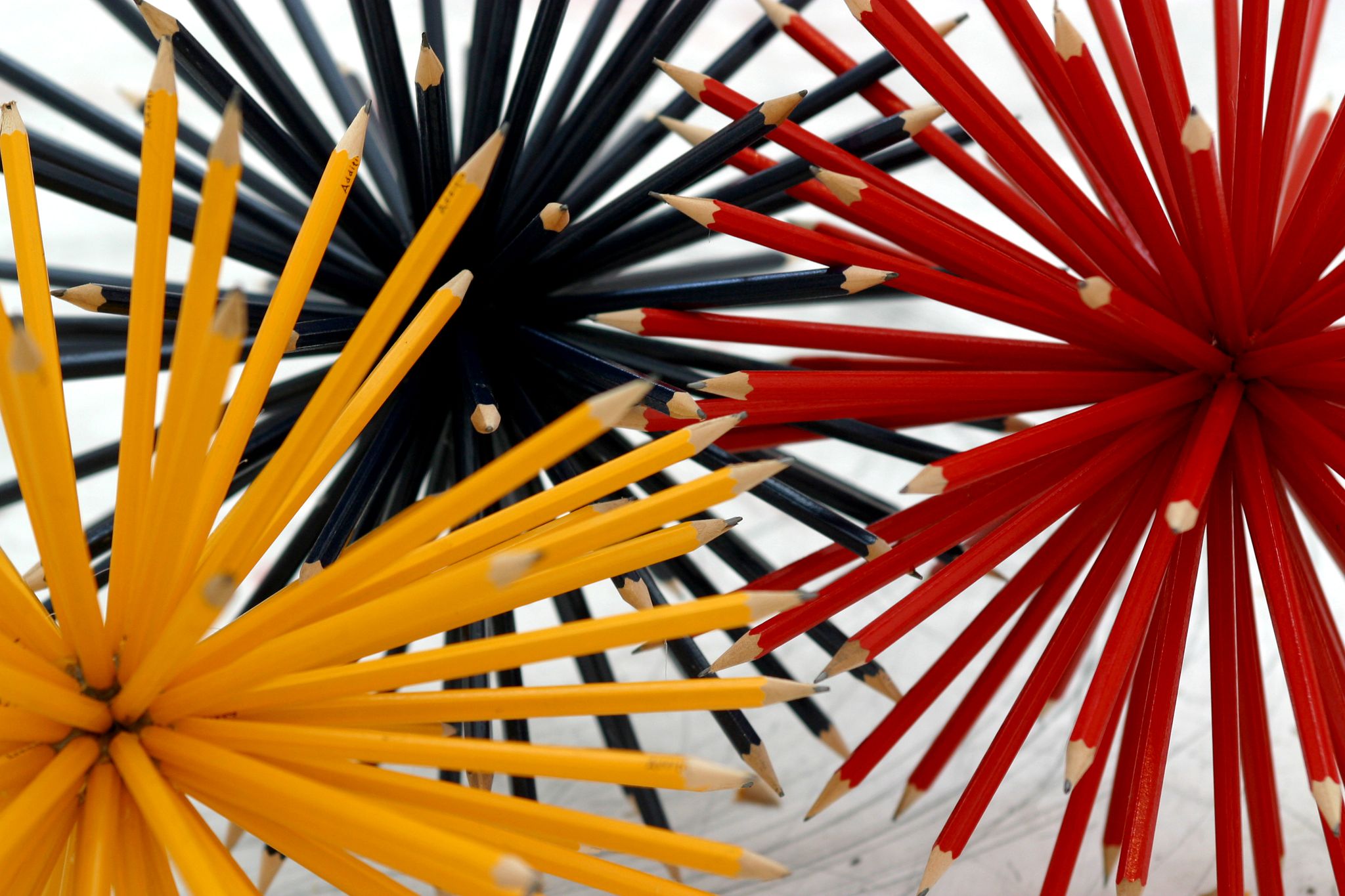 Emma Churchill bowling balls made with pencils